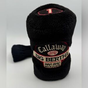 Callaway Big Bertha Head Cover 1 Driver‎ War Bird Sole Plate Fuzzy NWOT